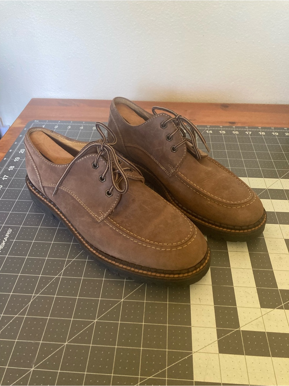 J Crew Moc Toe Leather Shoe